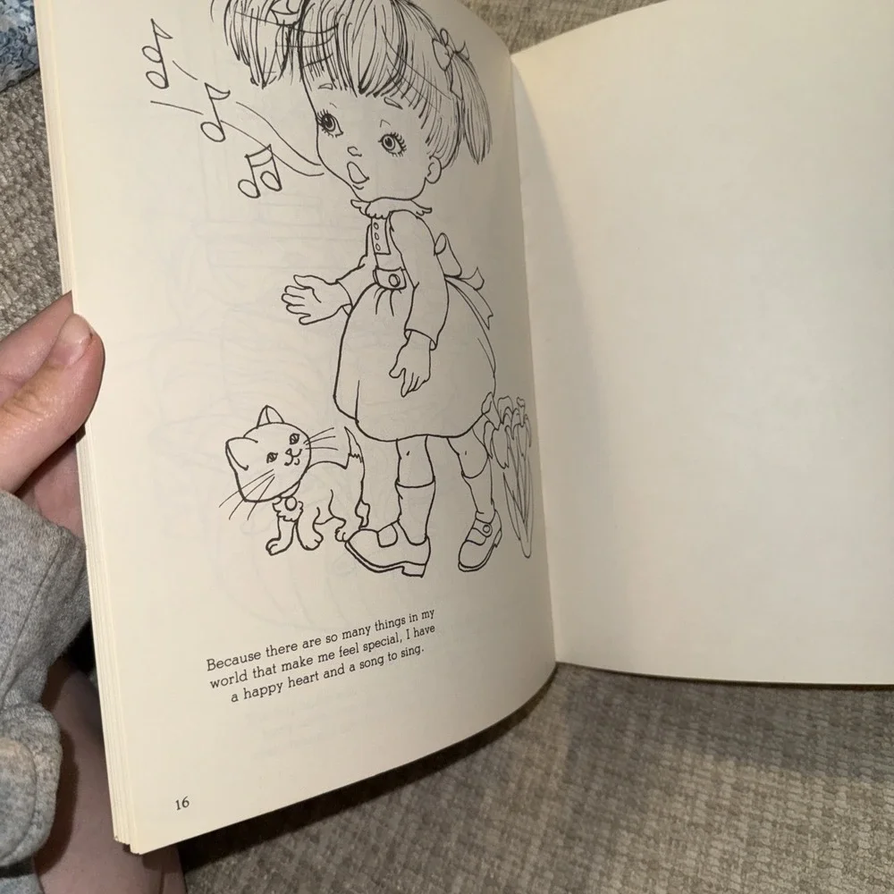 Vintage 80's Luv ums Storybook to color Book  "Fun At My House" Warner USA made - Picture 6 of 6